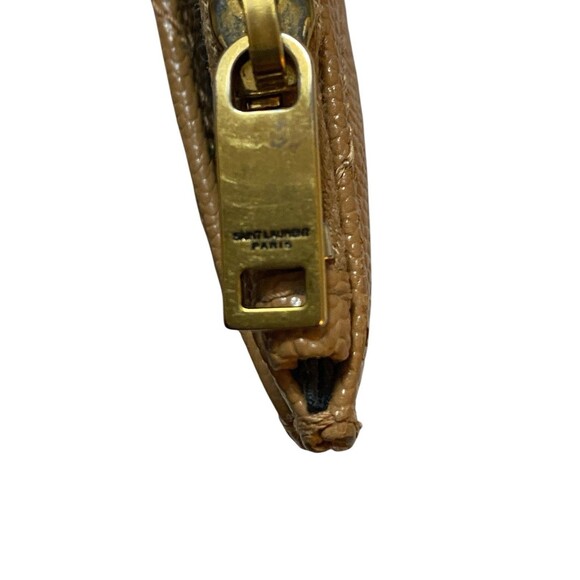 Saint Laurent Monogram Quilted Leather Bill Pouch Wallet Dune - Picture 5 of 10